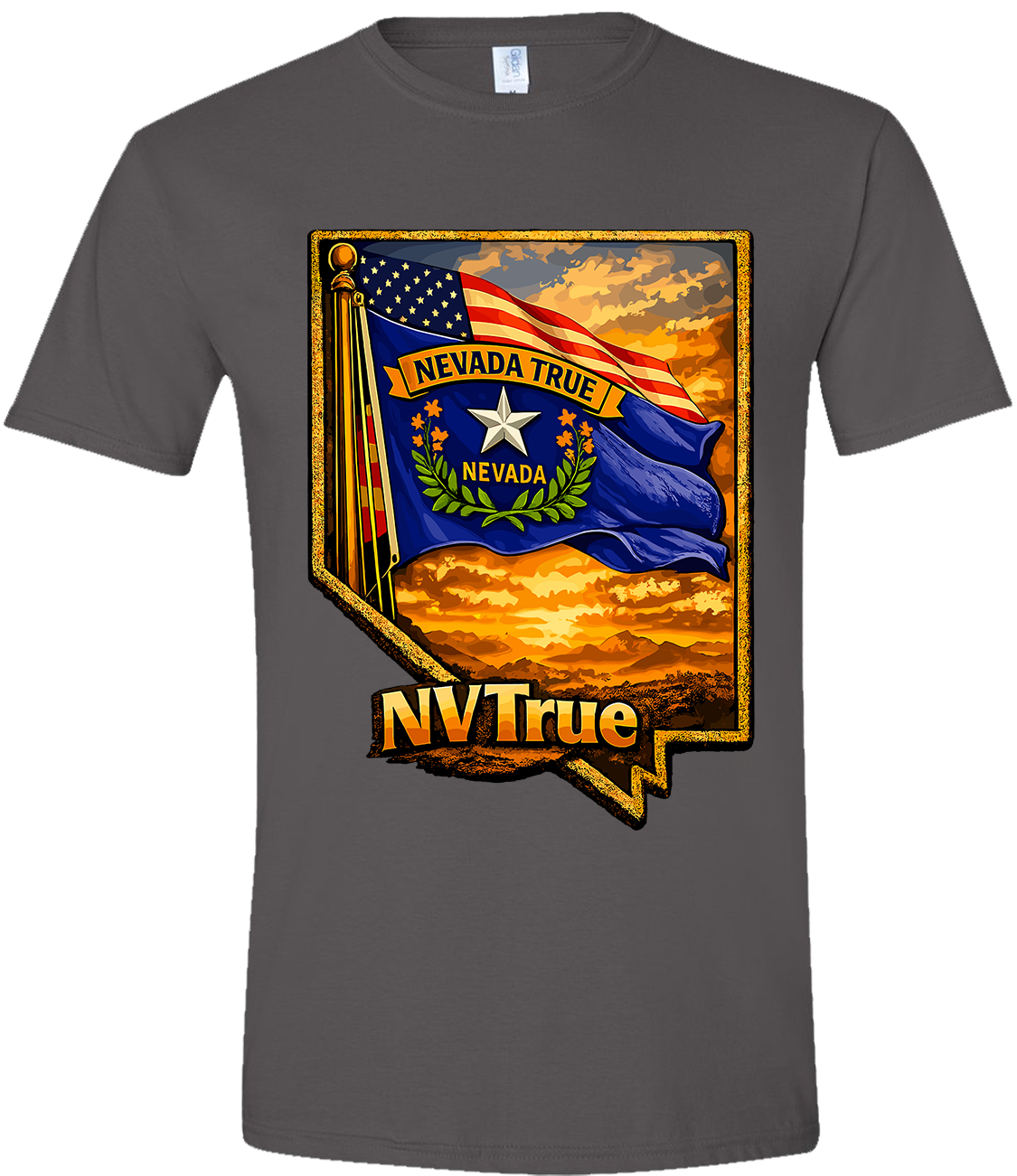 Nevada True Flags T-shirt