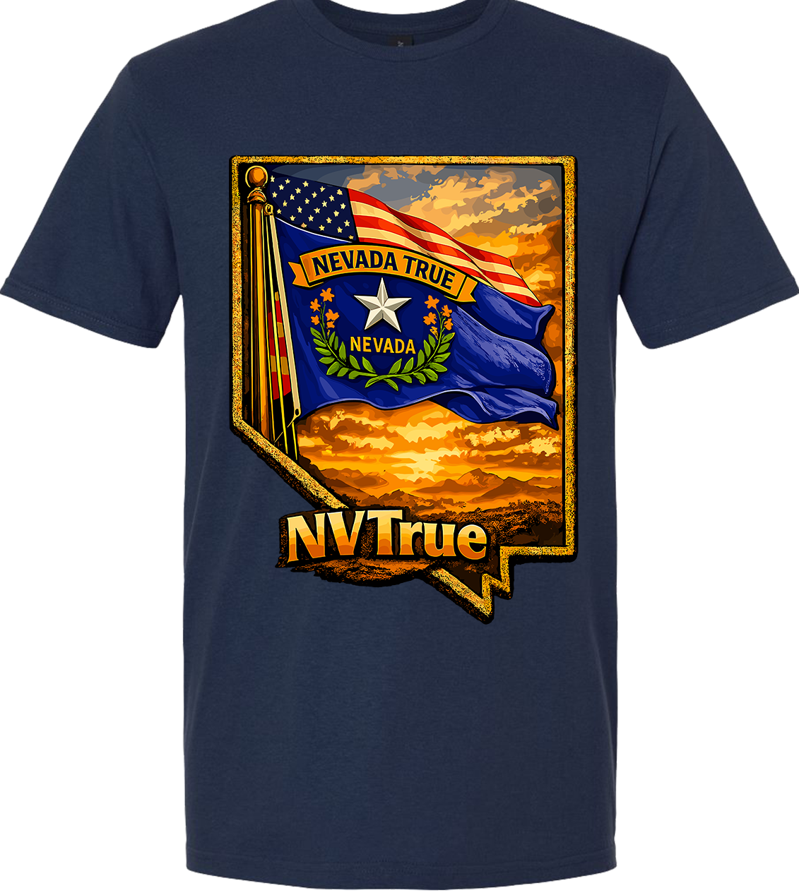Nevada True Flags T-shirt
