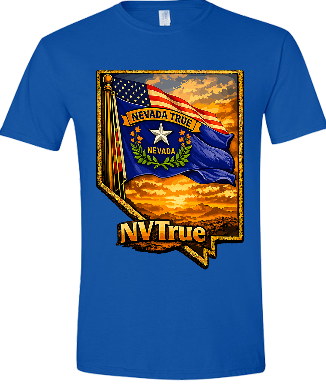 Nevada True Flags T-shirt