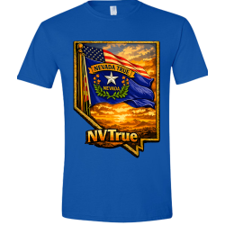 Nevada True Flags Royal Blue T-shirt